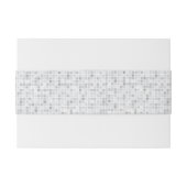 Gray Tiles Pattern Uitnodigingen Wikkel (Achterkant Voorbeeld)