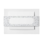 Gray Tiles Pattern Uitnodigingen Wikkel (Voorkant Voorbeeld)