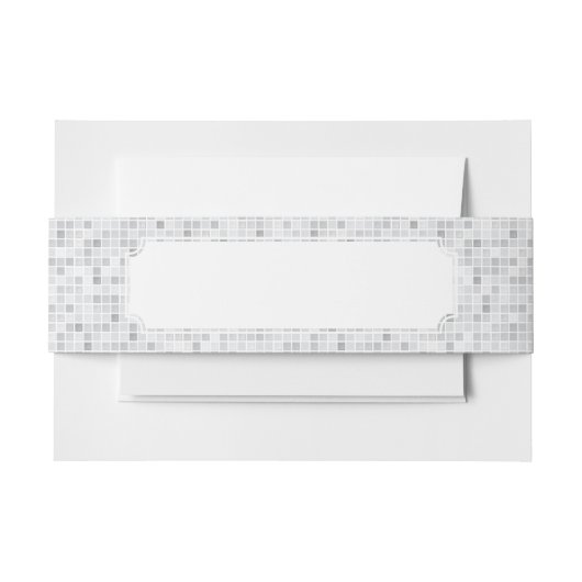 Gray Tiles Pattern Uitnodigingen Wikkel (Voorkant Voorbeeld)