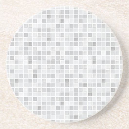 Gray Tiles Pattern Zandsteen Onderzetter (Voorkant)