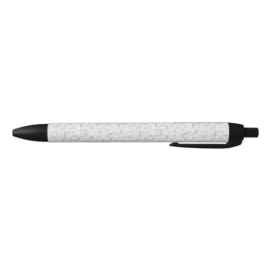 Gray Tiles Pattern Zwarte Inkt Pen (Bodem)
