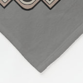 Gray Timber Wolf Face Portret Fleece Deken (Hoek)