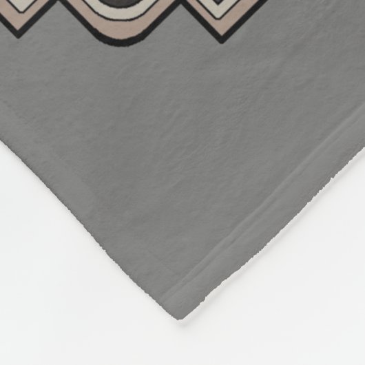 Gray Timber Wolf Face Portret Fleece Deken (Hoek)