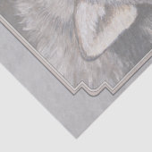 Gray Timber Wolf Face Tissuepapier (Detail)