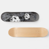 Gray Tone Panda Skateboard (Horizontaal)