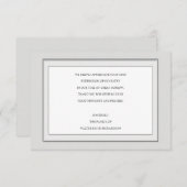 Gray Tone Sympathie Hartelijk dank Bedankkaart (Voorkant / Achterkant)