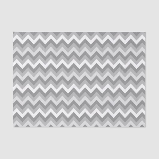 Gray Toned Chevron Background Tissuepapier (Voorkant)