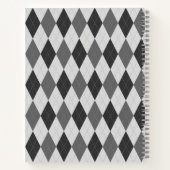 Gray Tones Argyle Pattern-laptop Notitieboek (Achterkant)