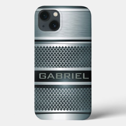 Gray Tones Metal Kijk Collage-Monogram Case-Mate iPhone Case (Achterkant)