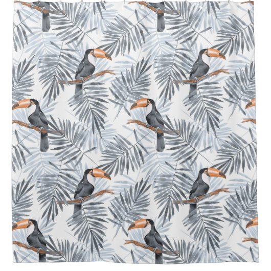 Gray Toucan Douchegordijn (Voorkant)