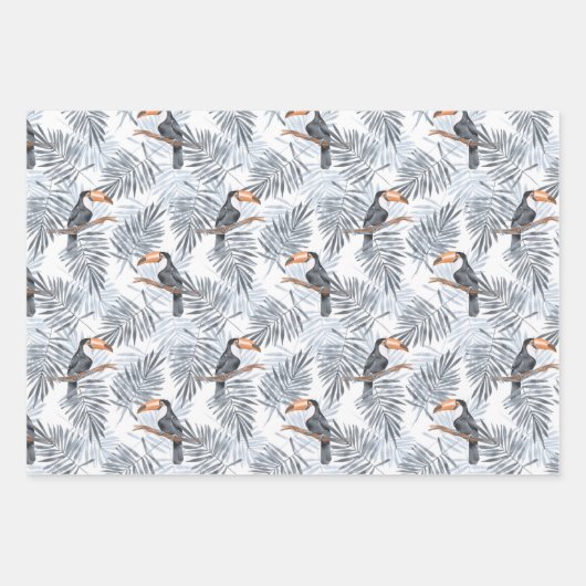 Gray Toucan Inpakpapier Vel (Voorkant)