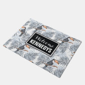 Gray Toucan | Jouw namen toevoegen Deurmat (Schuin)