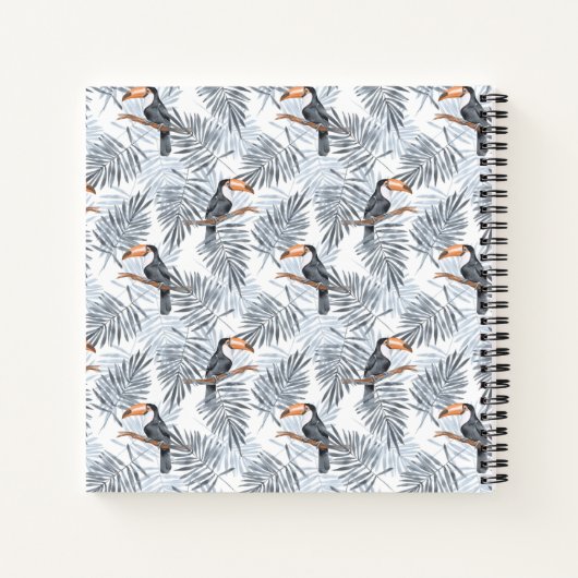 Gray Toucan Notitieboek (Achterkant)
