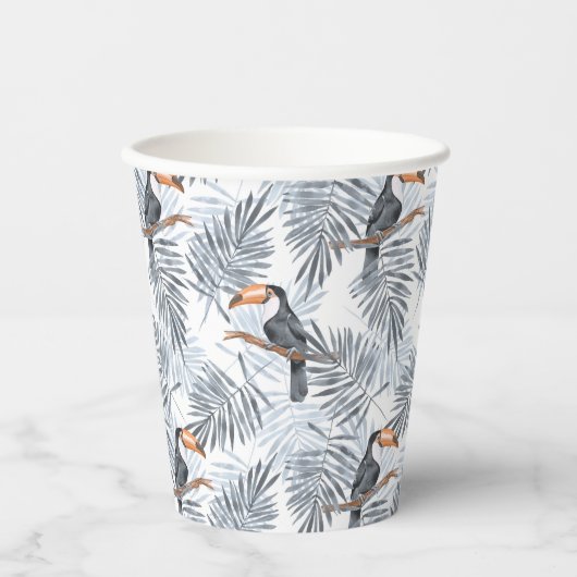 Gray Toucan Papieren Bekers (Voorkant)