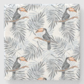 Gray Toucan Stenen Onderzetter (Voorkant)