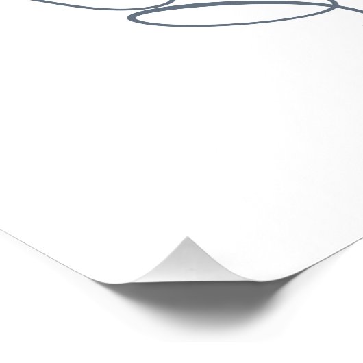 Gray Traditional & Elegant Photo Funeral Beste One Perfect Poster (Hoek)