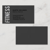 Gray Trainer Fitness Modern Visitekaartje (Voorkant / Achterkant)