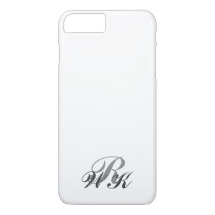 Gray & Transparent Monogram iPhone 7 Plus iPhone 8/7 Plus Hoesje