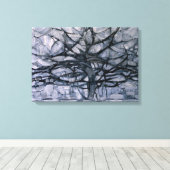 Gray Tree Canvas Afdruk (Insitu (Houten vloer))
