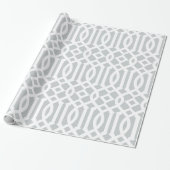 Gray Trellis | Gift Wrap Cadeaupapier (Uitgerold)