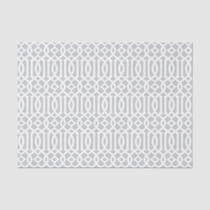 Gray Trellis Weefselpapier Tissuepapier