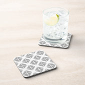 Gray Trendy Triangle Patroon Bier Onderzetter (Rechterzijde)