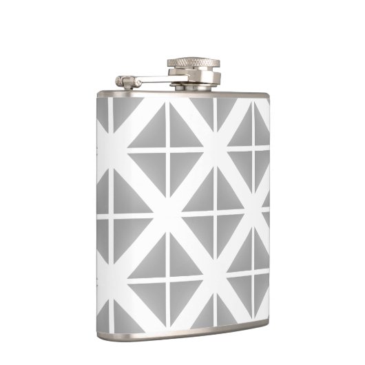 Gray Trendy Triangle Patroon Heupfles (Rechts)