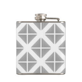 Gray Trendy Triangle Patroon Heupfles (Achterkant)