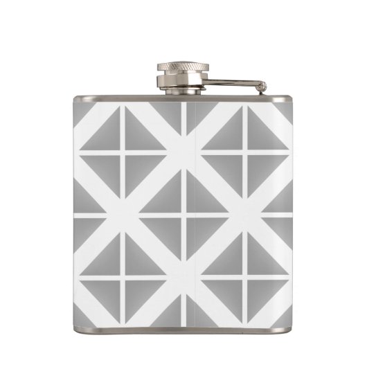 Gray Trendy Triangle Patroon Heupfles (Achterkant)