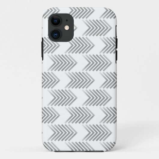 Gray Tribal Arrow Patroon Case-Mate iPhone Case (Achterkant)
