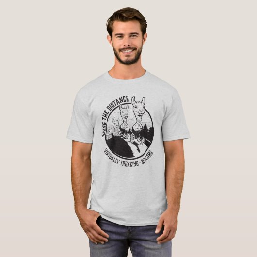 Gray Tshirt van Virtual Trek Mannen (Voorkant volledig)