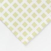 Gray turkooise plaid fleece deken (Hoek)