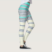 Gray turkooise plaid leggings (Rechts)