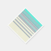 Gray turkooise plaid servetten (Hoek)