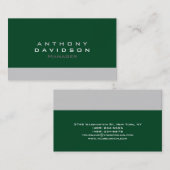 Gray Up Forest Green Standard Visitekaartje (Voorkant / Achterkant)