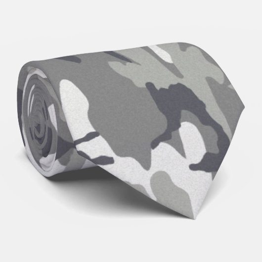 Gray Urban Camo Stropdas (Opgerold)