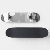 Gray Urban Military Camouflage Pattern Persoonlijk Skateboard (Horizontaal)
