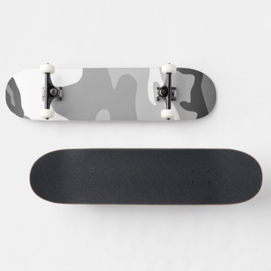 Gray Urban Military Camouflage Pattern Persoonlijk Skateboard (Horizontaal)