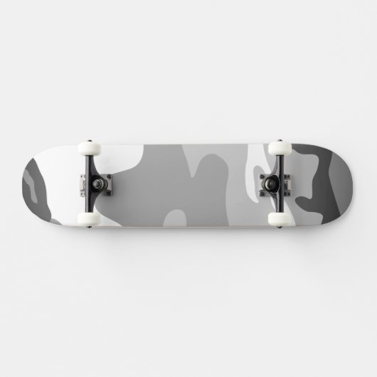 Gray Urban Military Camouflage Pattern Persoonlijk Skateboard (Horizontaal)