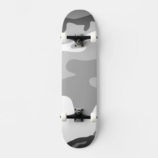 Gray Urban Military Camouflage Pattern Persoonlijk Skateboard (Voorkant)