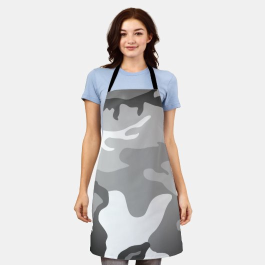 Gray Urban Military Camouflage Pattern Schort (Gedragen)