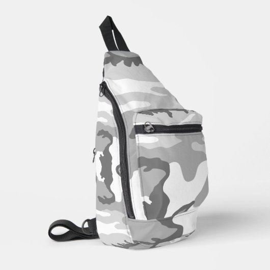 Gray Urban Military Camouflage Pattern Sling Bag (Linkerhoek)
