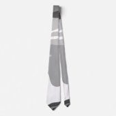 Gray Urban Military Camouflage Pattern Stropdas (Voorkant)