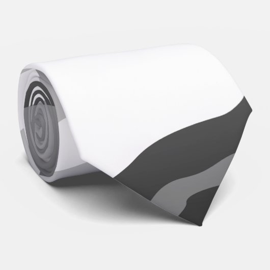 Gray Urban Military Camouflage Pattern Stropdas (Opgerold)