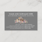 Gray Veterinary Logo Pet Hotel Dogs Visitekaartje (Achterkant)