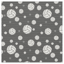 Gray Volleyball Chevron Patterned