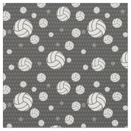 Gray Volleyball Chevron Patterned Stof