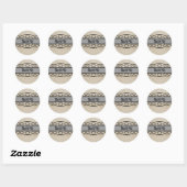 Gray Vourish Border Dank u Stickers (Vel)