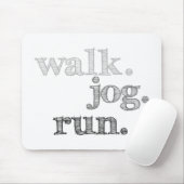 GRAY WALK JOG RUN (font SHADED) Muismat (Met muis)