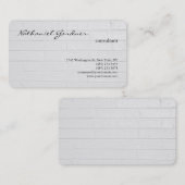 Gray Wall Trendy Plain Creative Modern Visitekaartje (Voorkant / Achterkant)